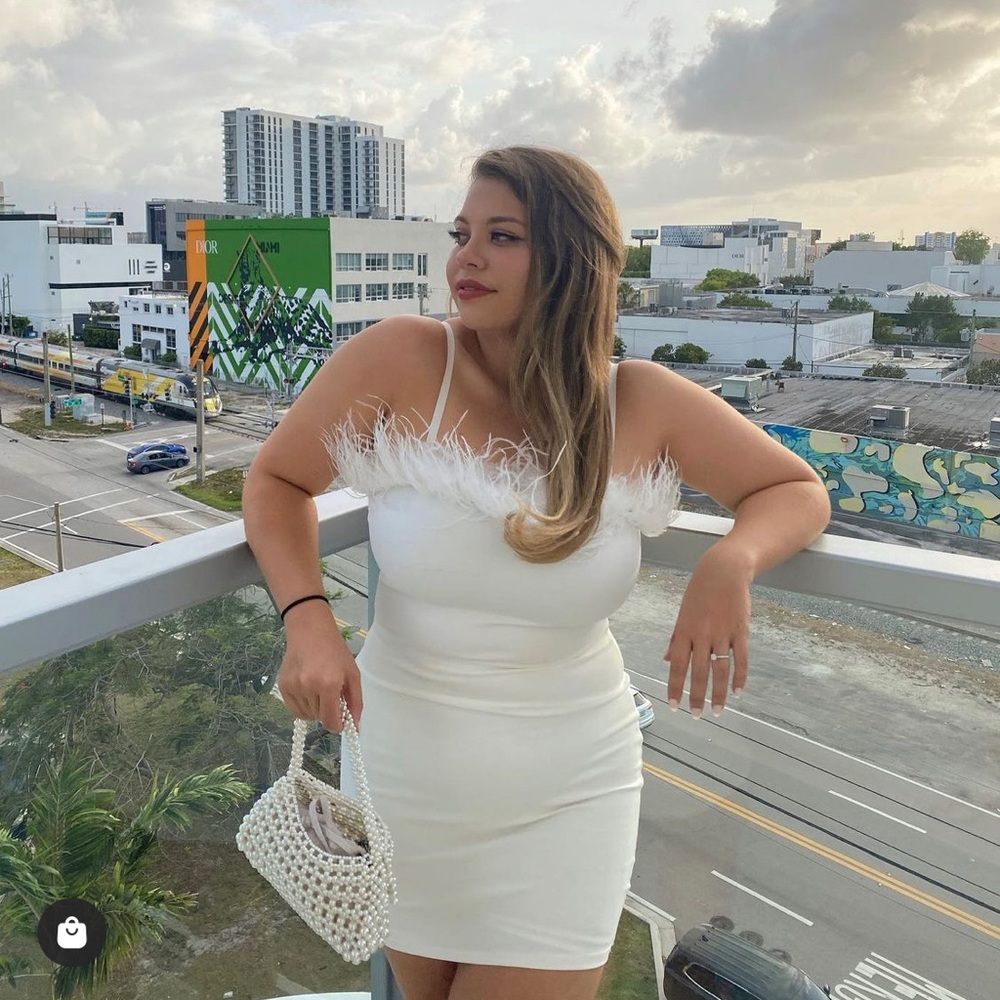90's Chic Mini Dress - White